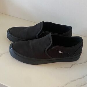 Vans Classic Black Canvas Slip-On Shoes